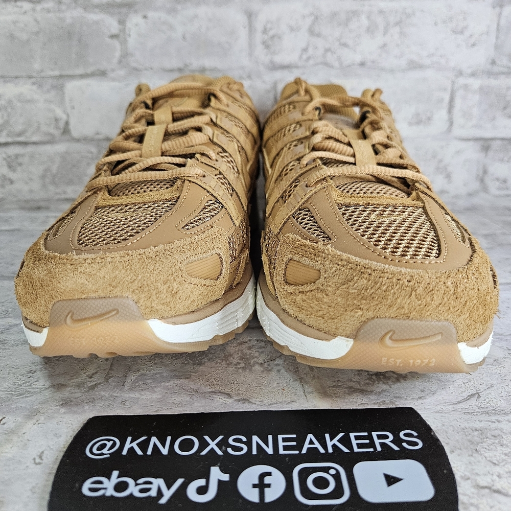 Nike P-6000 SE Flax Metallic Gold Mesh Sneaker HF0015-201 Men's Size 11.5 - Picture 2 of 7